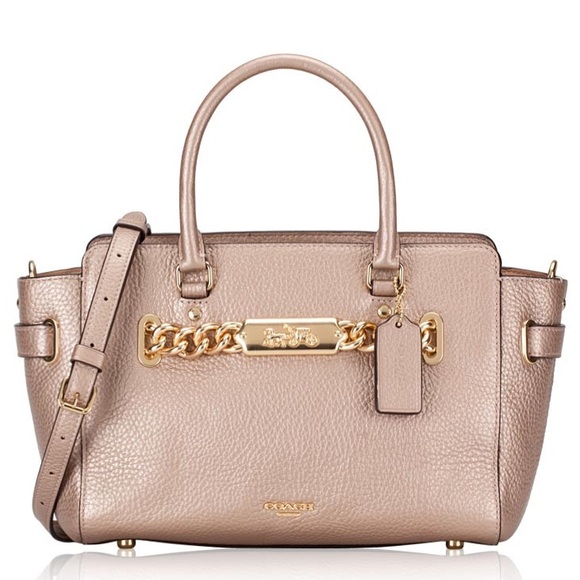 Coach Handbags - Coach F39847 Rose Gold Blake Carryall 25 Handbag